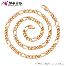 Fashion Xuping 18k Gold -Plated hommes Neckalce en cuivre environnement-42622